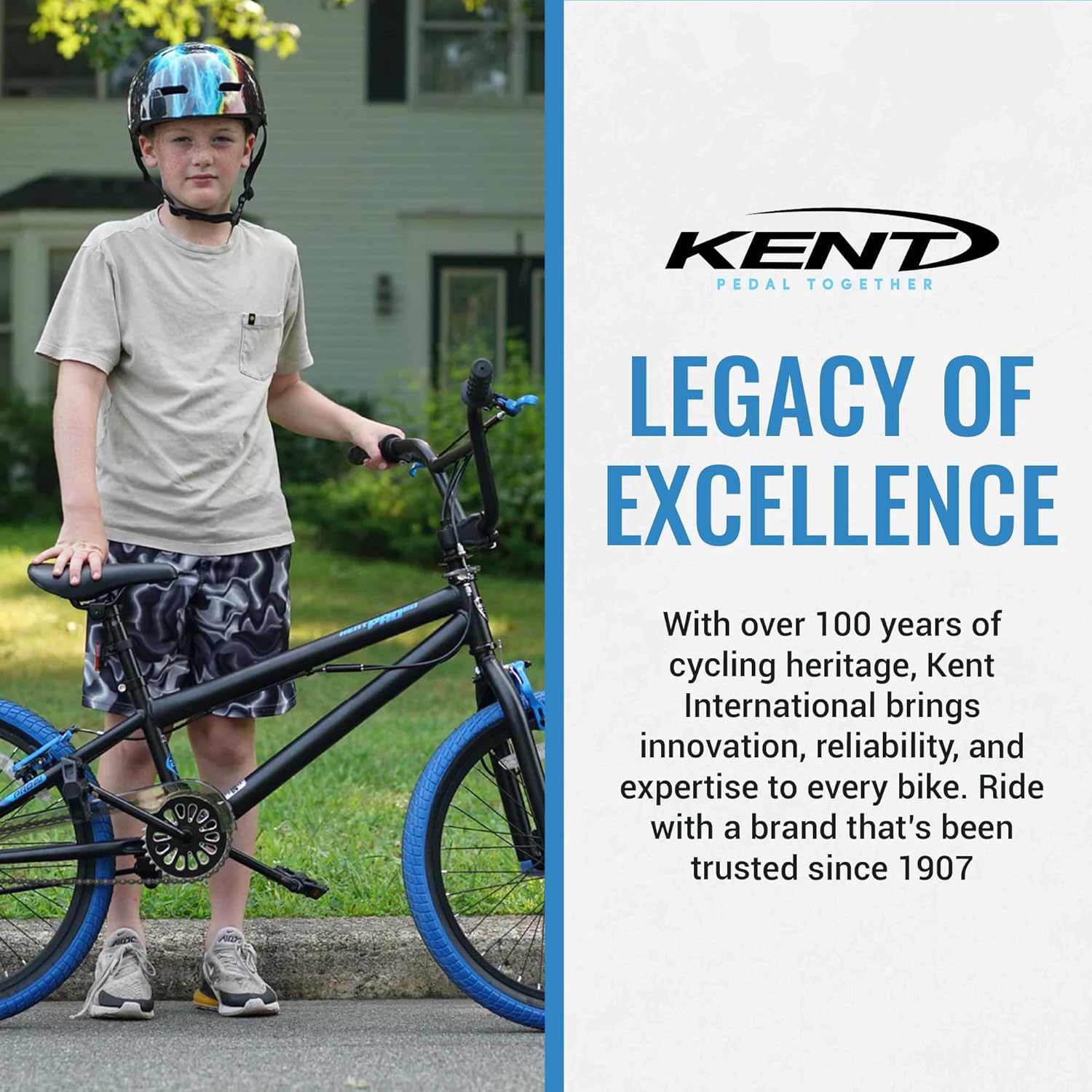 Kent  20" Pro BMX Bike Black/Blue