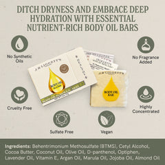 J.R.LIGGETT’S Body Oil in a Bar with Bamboo Wafer for Face and Body
