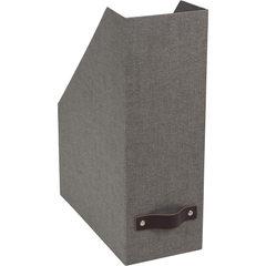Bigso Estelle Magazine Storage Box - 12.6x4.5x9.8" Gray