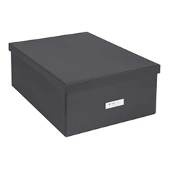 Bigso Katrin Collapsible Storage - 13.5x17.6x7.2in Dark Gray