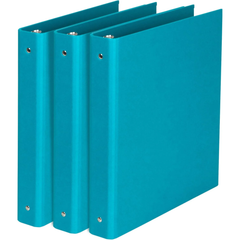 Bigso Ringo Fiberboard 3-Ring Binder Organizer | 3 Pack | Turquoise