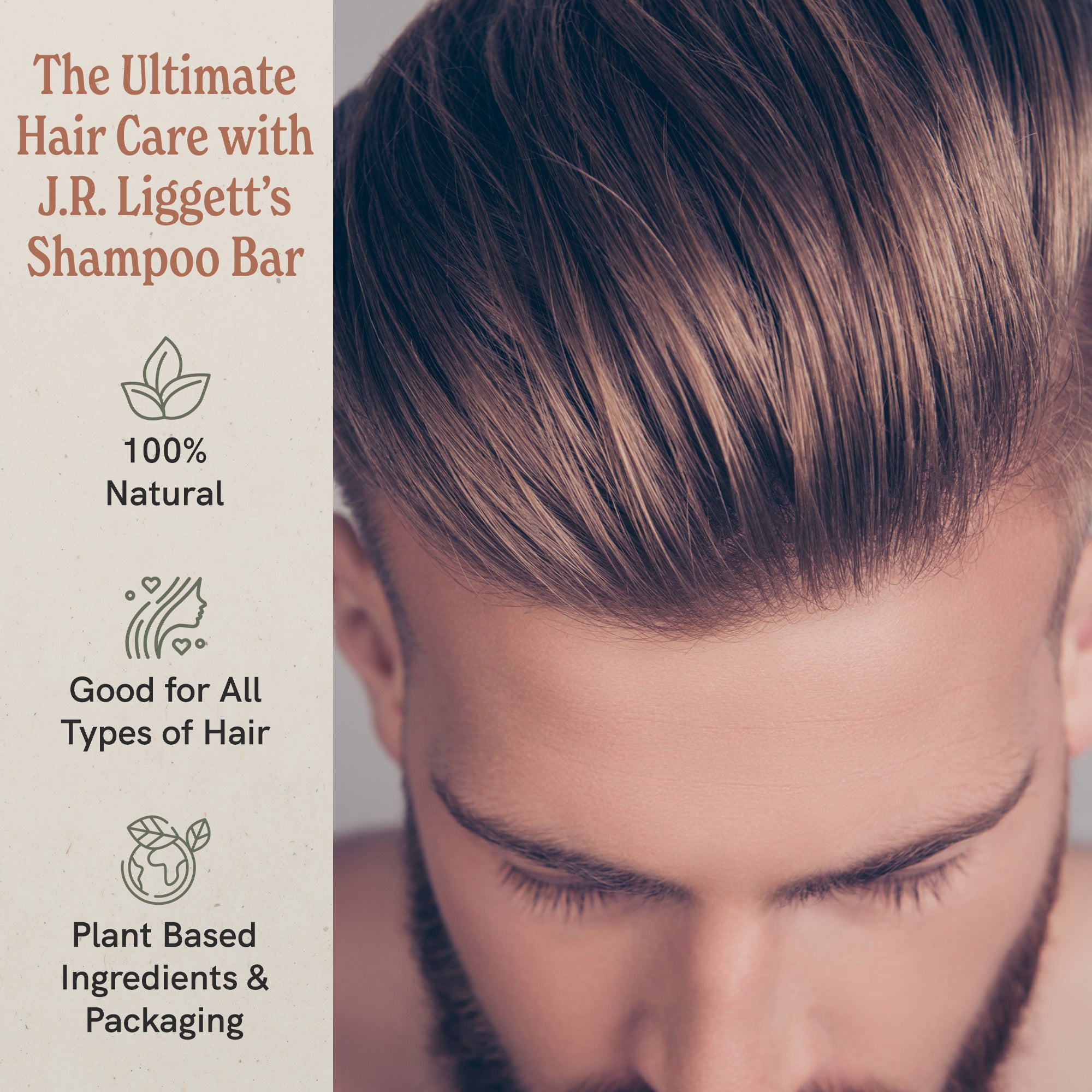 J·R·LIGGETT'S All-Natural Shampoo Bar, Jojoba & Peppermint Formula-Supports Strong & Healthy Hair-Nourish Follicles with Antioxidants & Vitamins-Detergent and Sulfate-Free, Set of Three,3.5 Ounce Bars